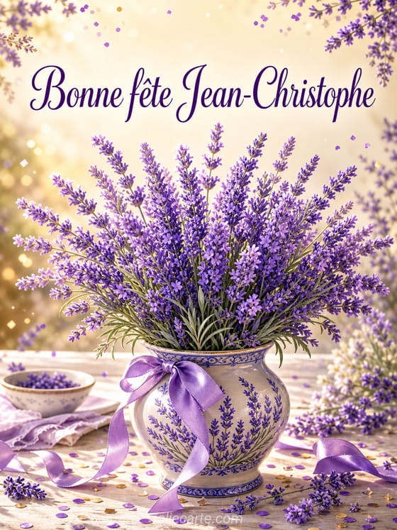 Carte bonne fête Jean-Christophe