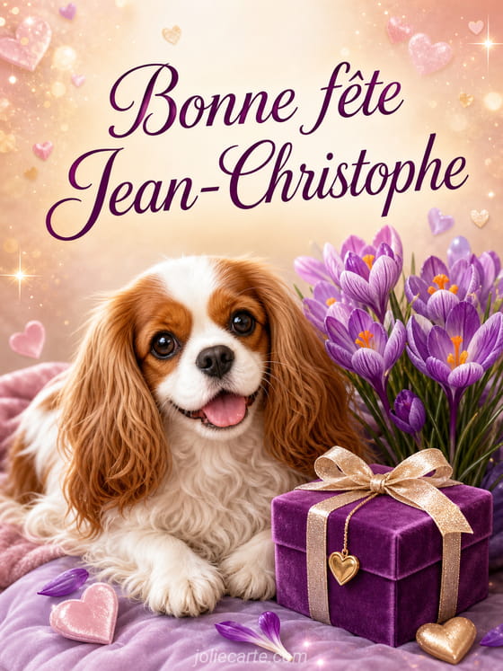 Carte bonne fête Jean-Christophe
