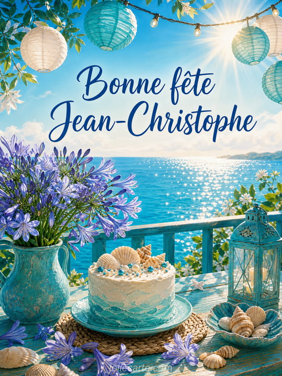 Carte bonne fête Jean-Christophe
