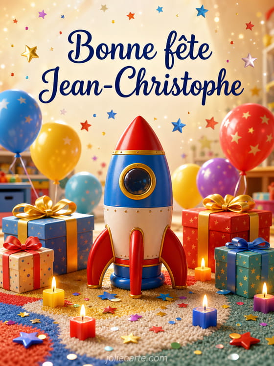 Carte bonne fête Jean-Christophe