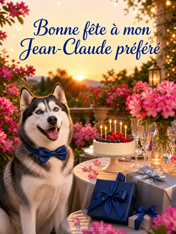 Carte bonne fĂȘte Jean-Claude