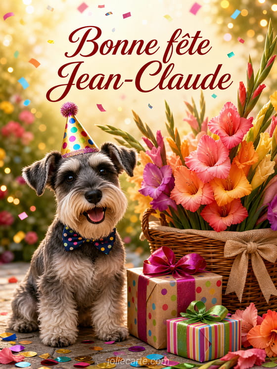 Carte bonne fête Jean-Claude