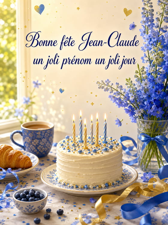 Carte bonne fête Jean-Claude
