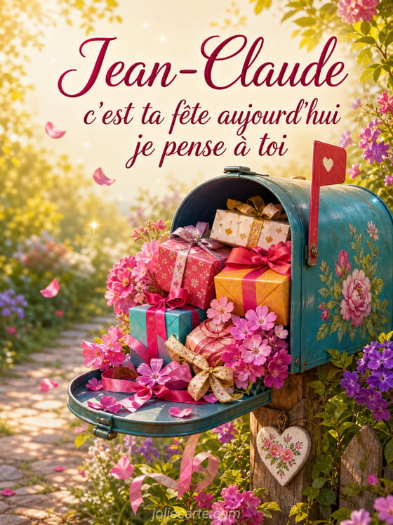 Carte bonne fête Jean-Claude