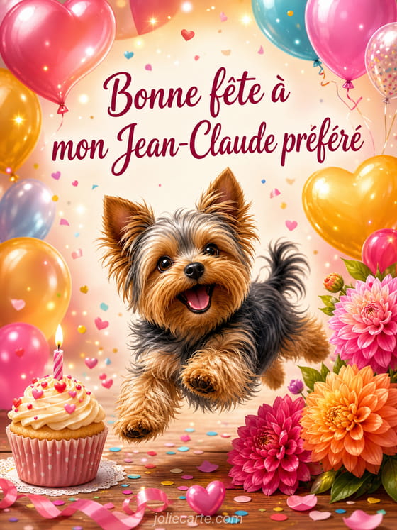 Carte bonne fête Jean-Claude