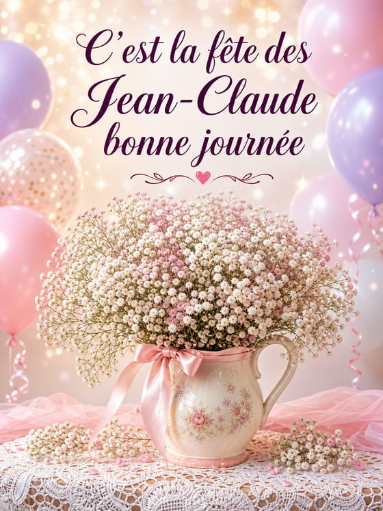 Carte bonne fête Jean-Claude