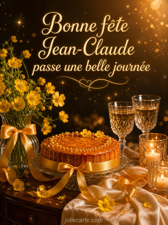 Carte bonne fête Jean-Claude