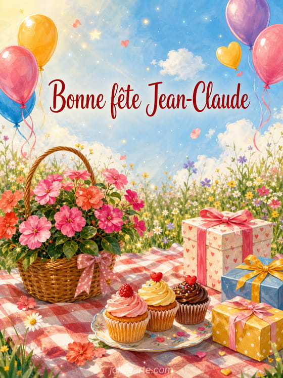 Carte bonne fête Jean-Claude