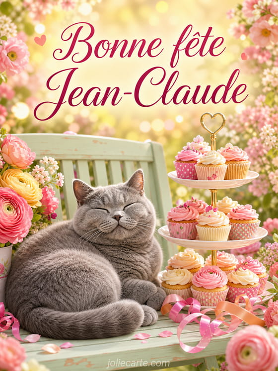 Carte bonne fête Jean-Claude