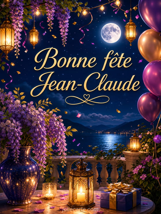 Carte bonne fête Jean-Claude