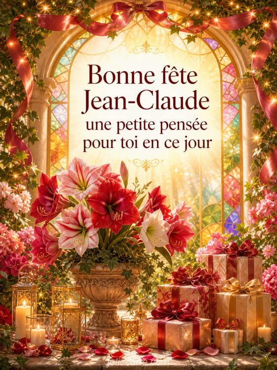Carte bonne fête Jean-Claude
