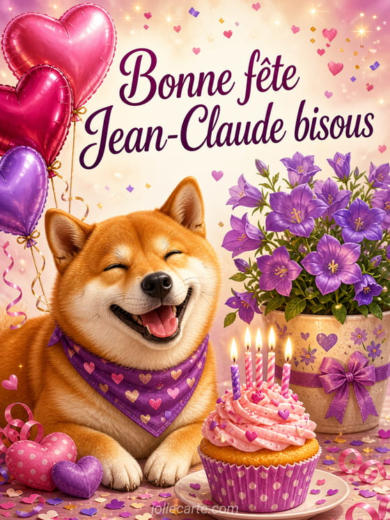 Carte bonne fête Jean-Claude