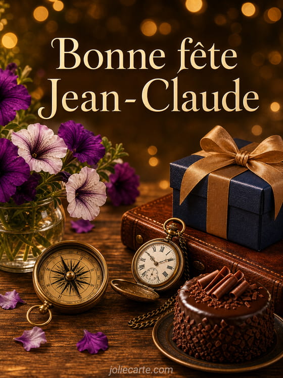 Carte bonne fête Jean-Claude