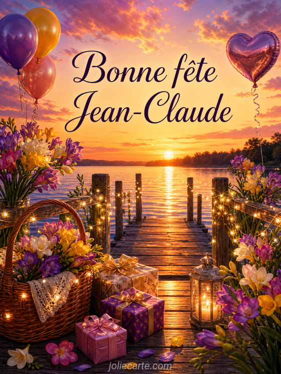 Carte bonne fête Jean-Claude