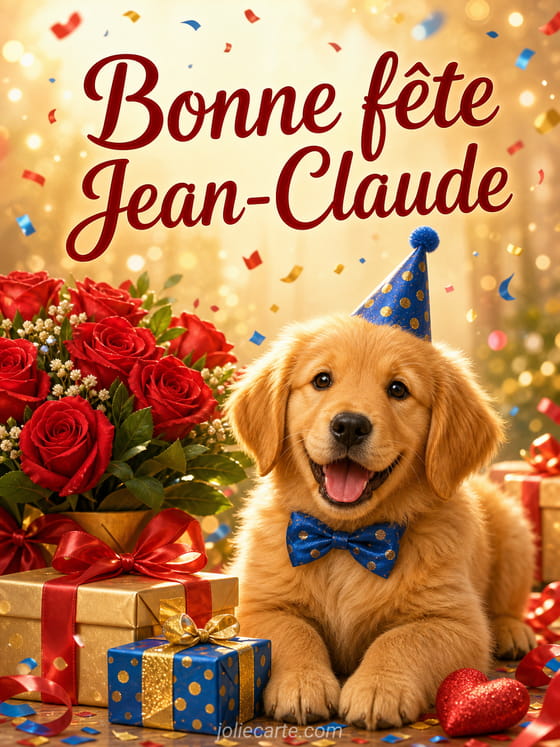 Carte bonne fête Jean-Claude