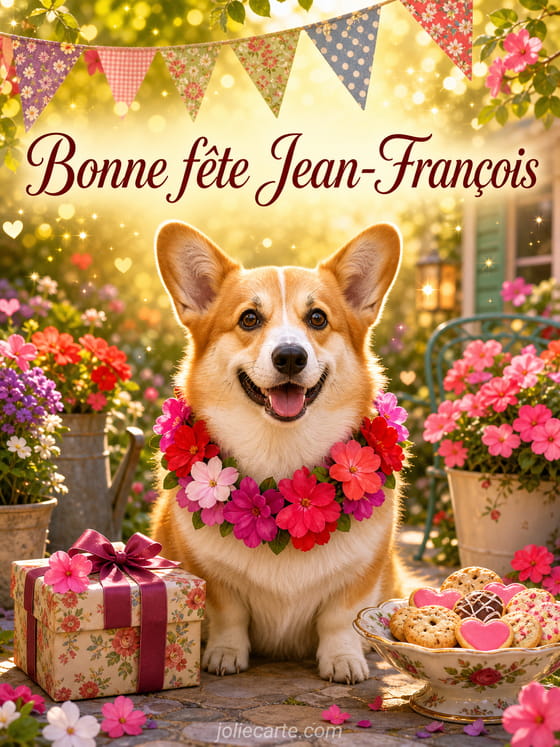 Carte bonne fĂȘte Jean-François