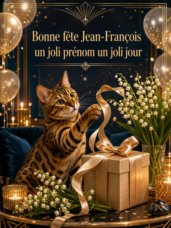 Carte bonne fĂȘte Jean-François