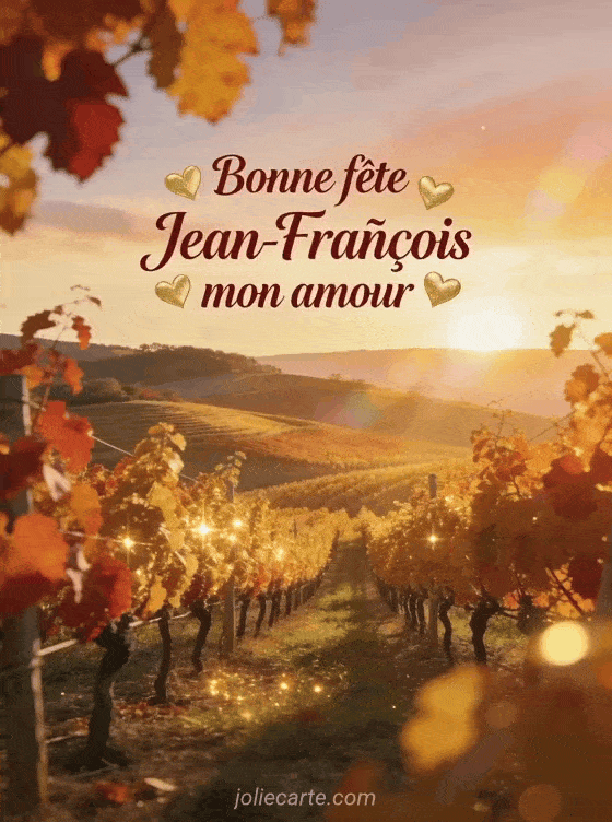 Bonne fête Jean-François - Bonne fete jean francois mon amour