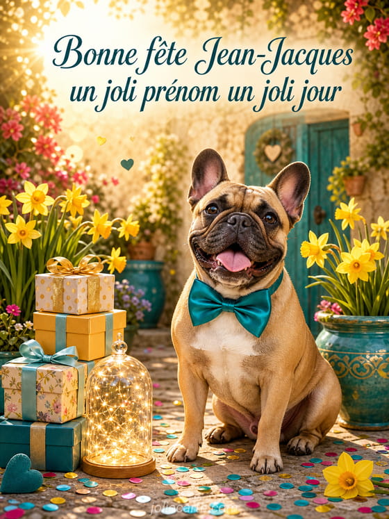 Carte bonne fête Jean-Jacques