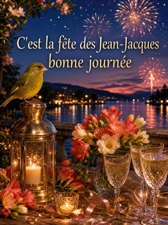 Carte bonne fête Jean-Jacques