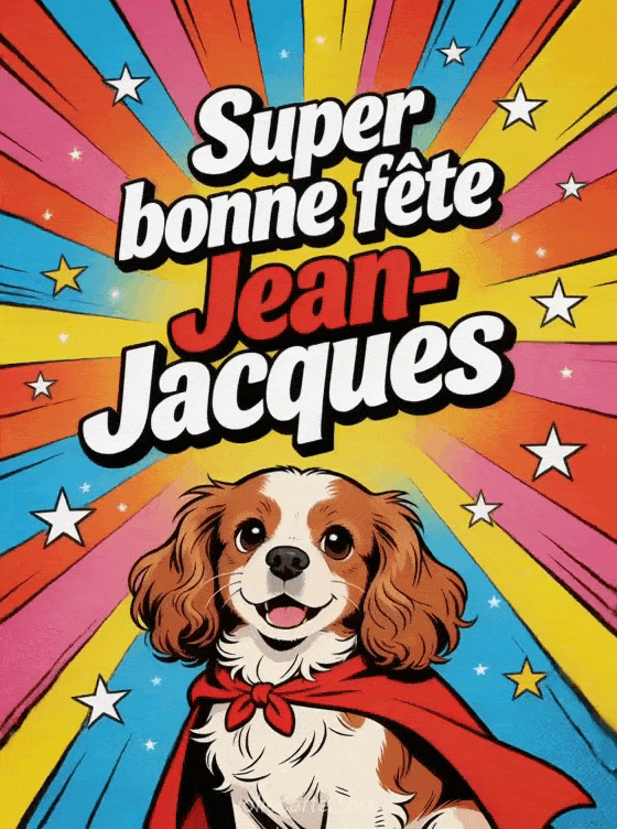 Bonne fête Jean-Jacques - Jean jacques gif bonne fete gratuit