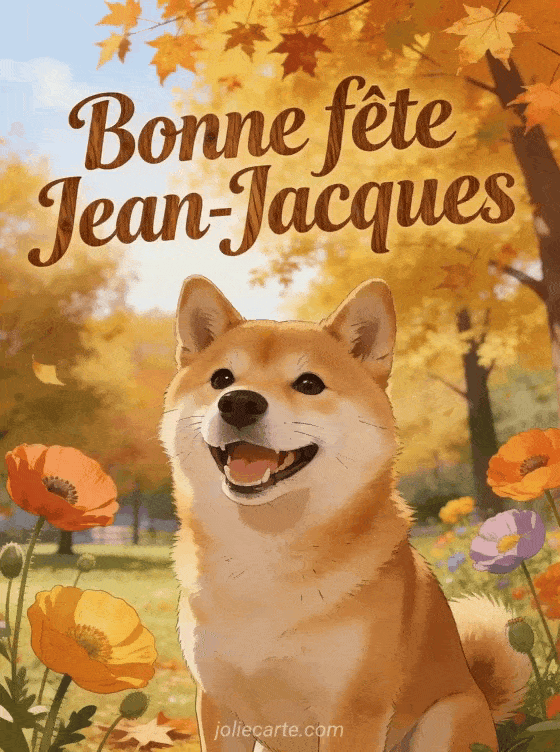 Bonne fête Jean-Jacques - Bonne fete jean jacques chien