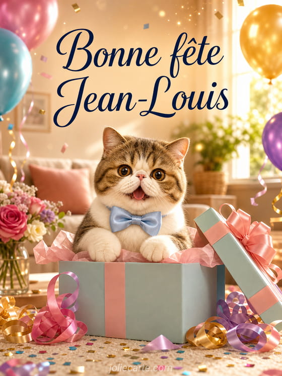 Carte bonne fĂȘte Jean-Louis