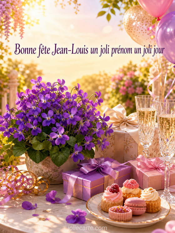 Carte bonne fĂȘte Jean-Louis