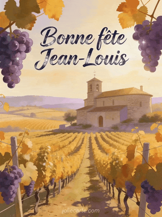 Bonne fête Jean-Louis - Bonne fete jean louis gif anime