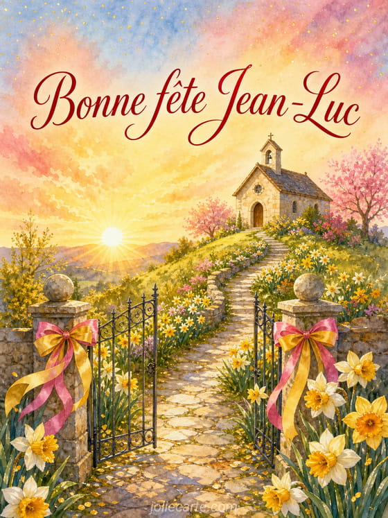 Carte bonne fĂȘte Jean-Luc