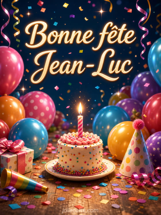 Carte bonne fĂȘte Jean-Luc