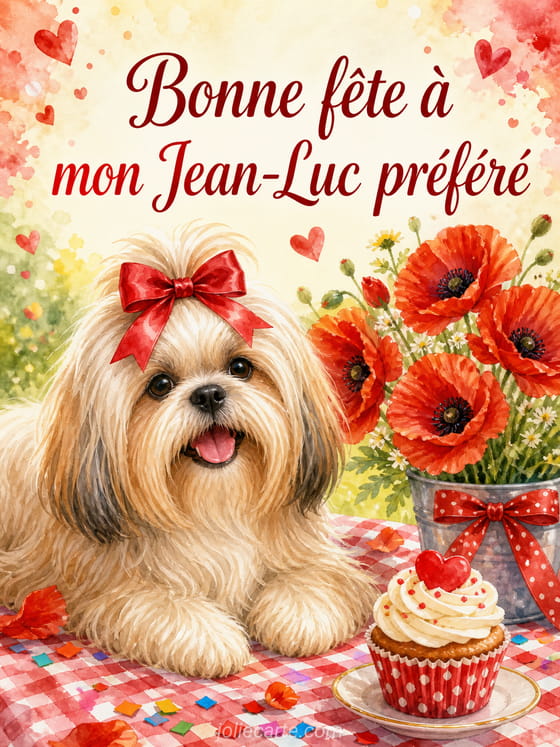 Carte bonne fĂȘte Jean-Luc