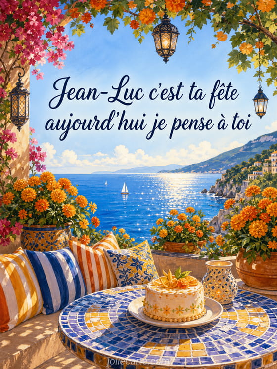 Carte bonne fĂȘte Jean-Luc