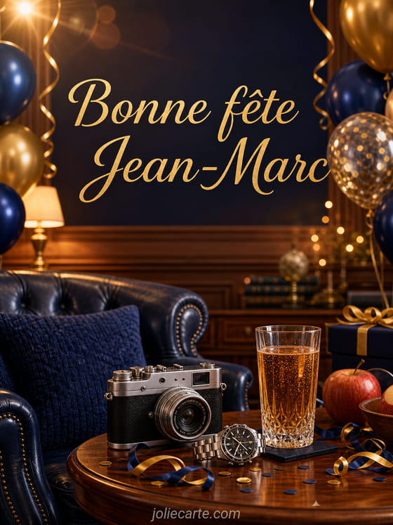 Carte bonne fête Jean-Marc