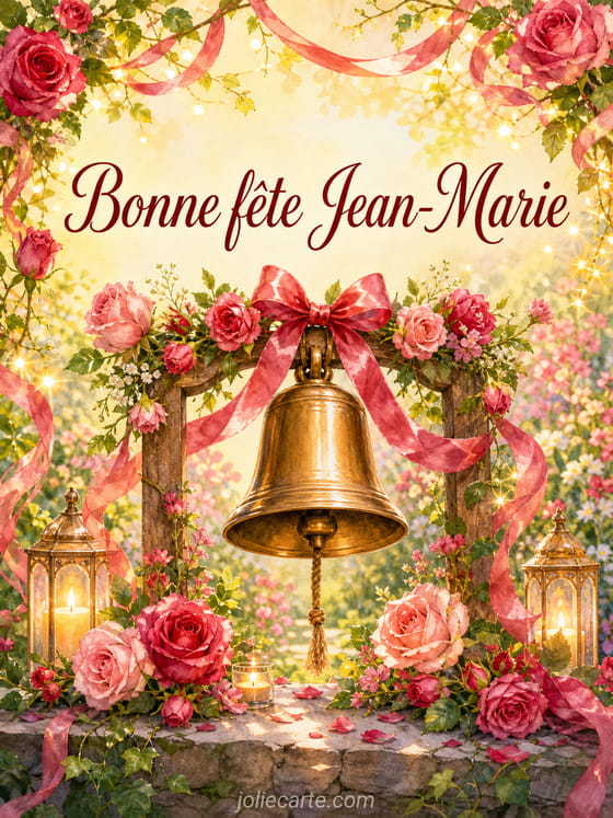 Carte bonne fête Jean-Marie