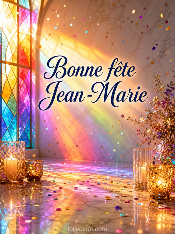 Carte bonne fête Jean-Marie