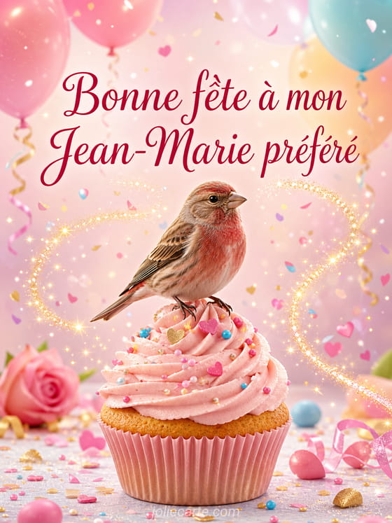 Carte bonne fête Jean-Marie