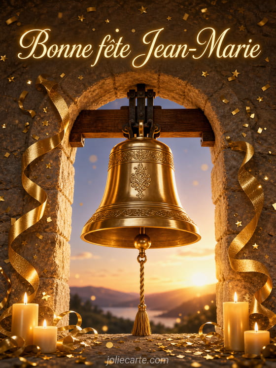 Carte bonne fête Jean-Marie