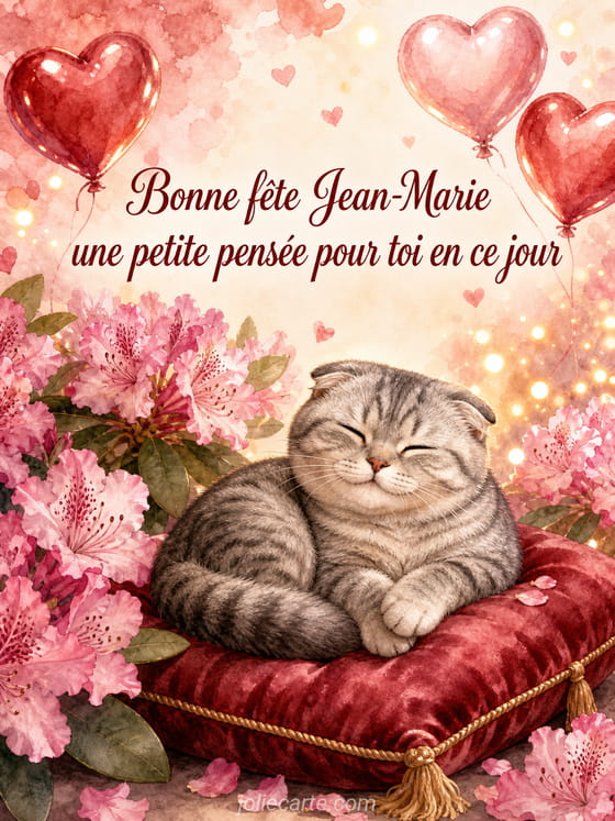 Carte bonne fête Jean-Marie