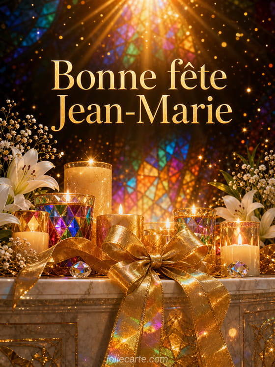 Carte bonne fête Jean-Marie