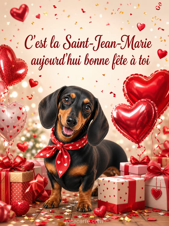 Carte bonne fête Jean-Marie