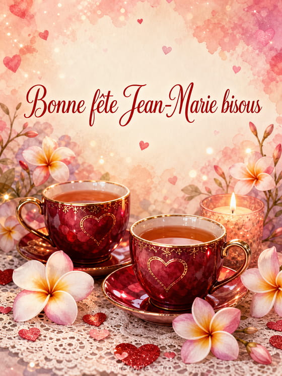 Carte bonne fête Jean-Marie