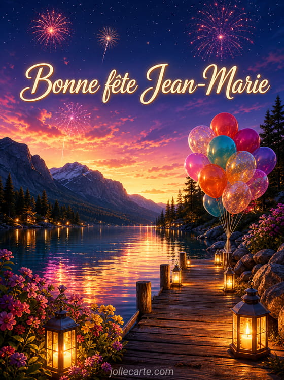 Carte bonne fête Jean-Marie