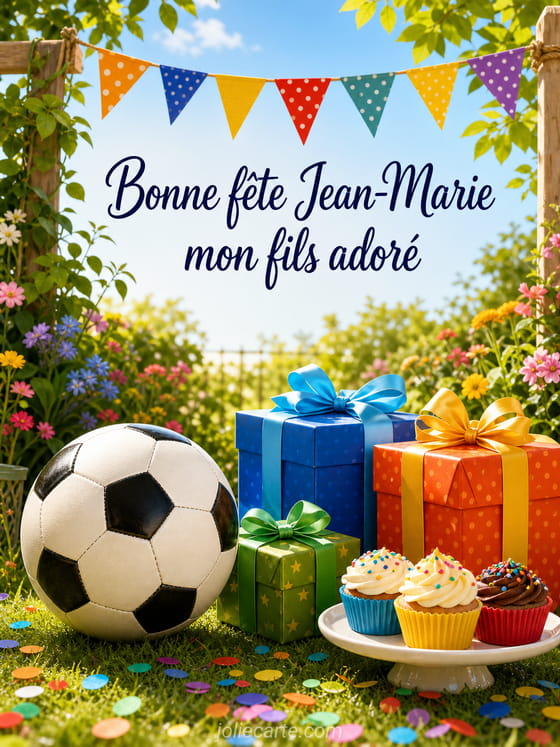 Carte bonne fête Jean-Marie