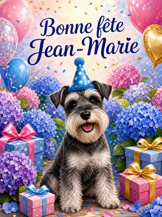 Carte bonne fête Jean-Marie