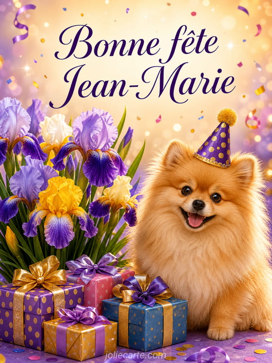Carte bonne fête Jean-Marie