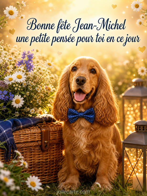 Carte bonne fête Jean-Michel