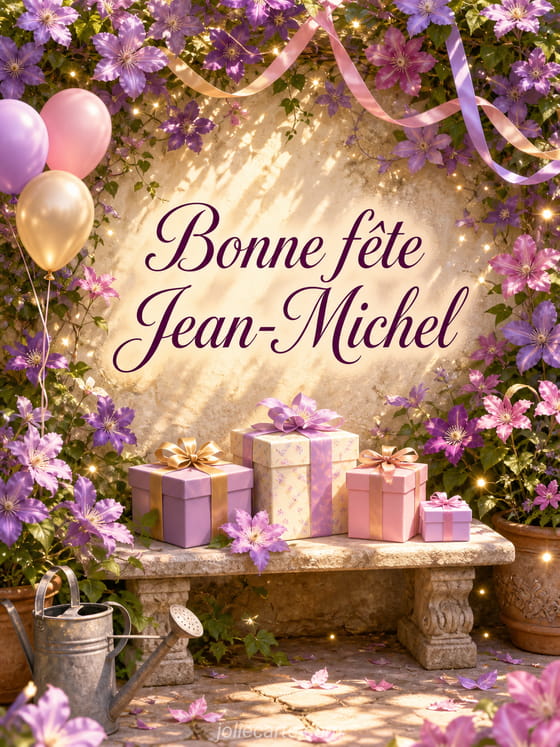 Carte bonne fête Jean-Michel