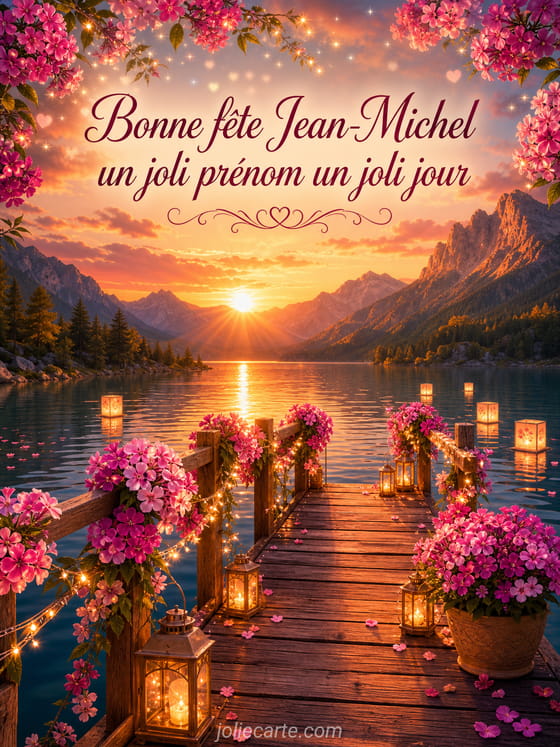 Carte bonne fête Jean-Michel