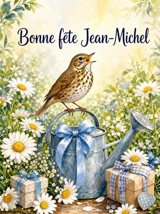 Carte bonne fête Jean-Michel